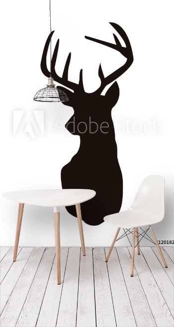 Picture of ISOLATED DEER WITH WITHE BACKGROUND